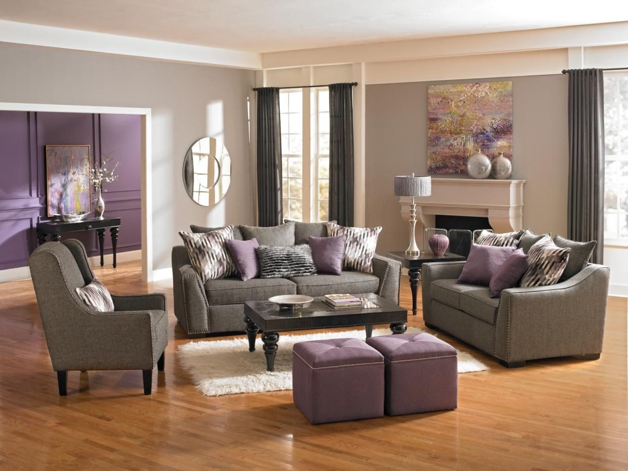 Accent a room with Radiant Orchid like we did here with