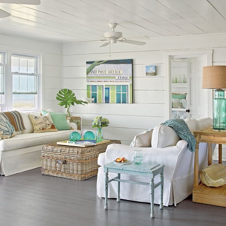 48 Living Rooms with Coastal Style
