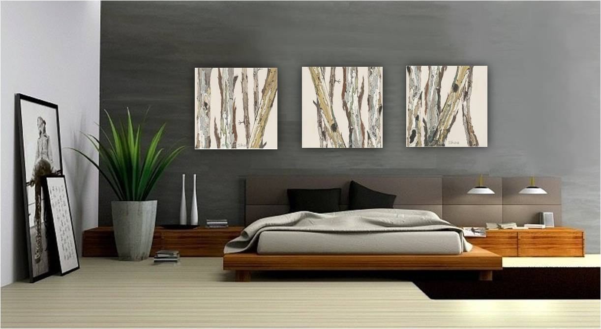 extra large wall art oversized triptych set dining room