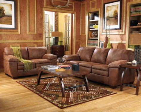 How to decorate a living room with brown furniture