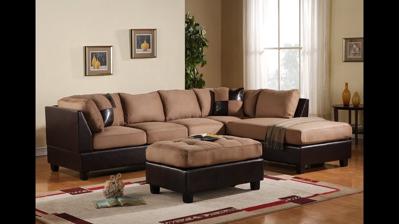 Living room paint ideas with dark brown leather furniture