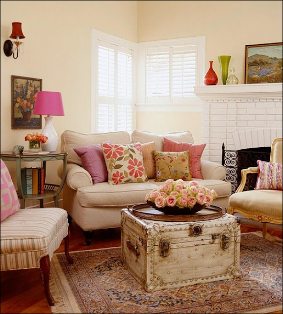 Key Interiors by Shinay Country Living Room Design Ideas