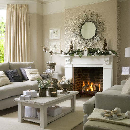 33 Best Christmas Country Living Room Decorating Ideas