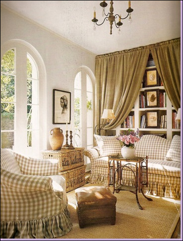 French Country Family Living Room