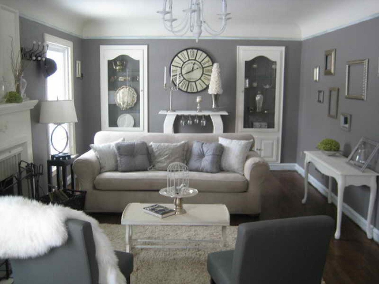 Decorating with gray furniture grey and cream living room