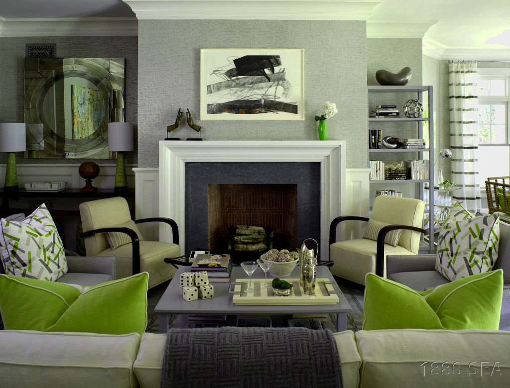 Lime Green Living Room Accessories Home Design Plan Bright