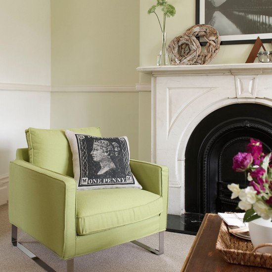 Lime Green And White Living Room Living Room Decorating