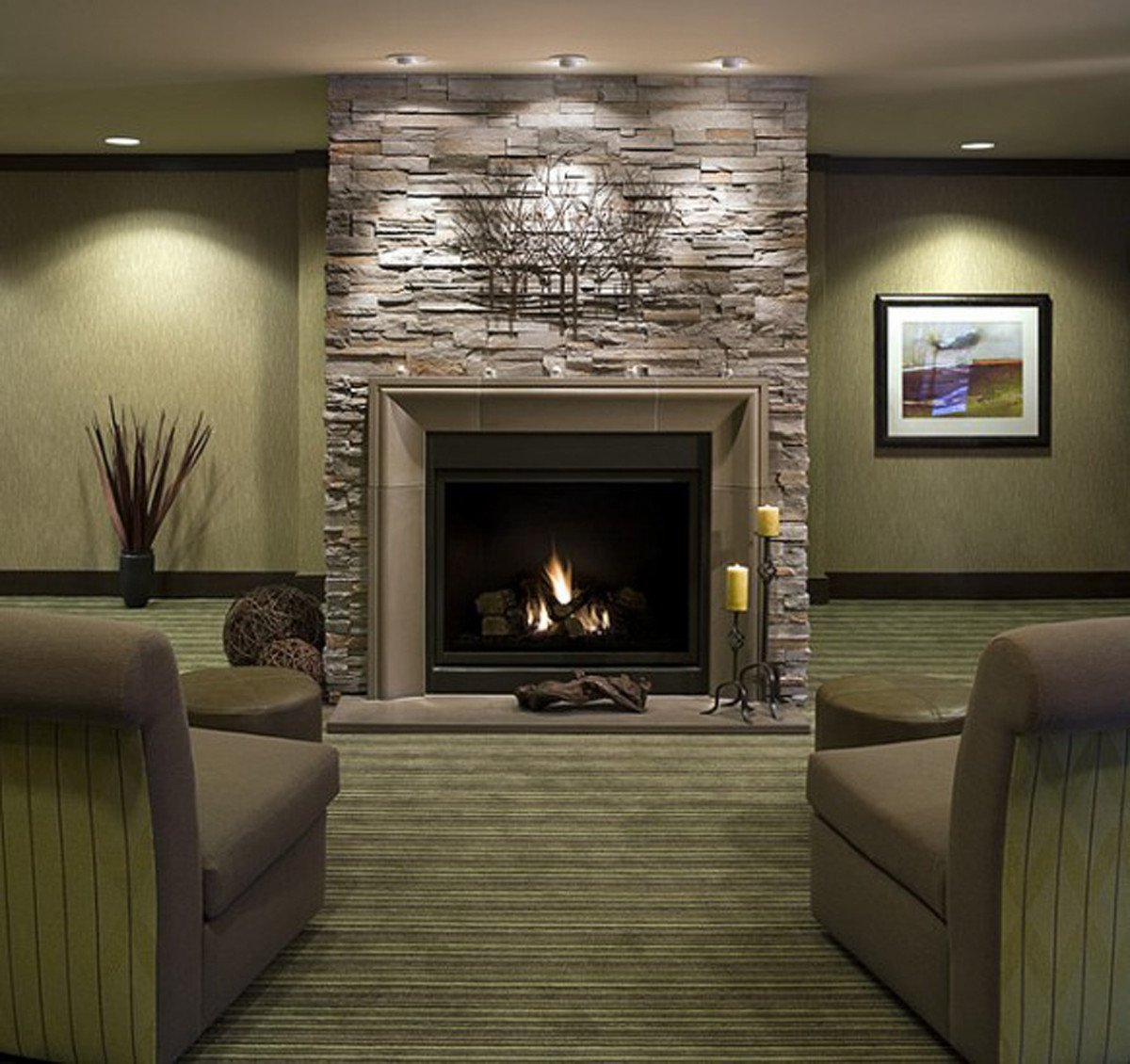 decorations interior marvelous stone fireplace with grey