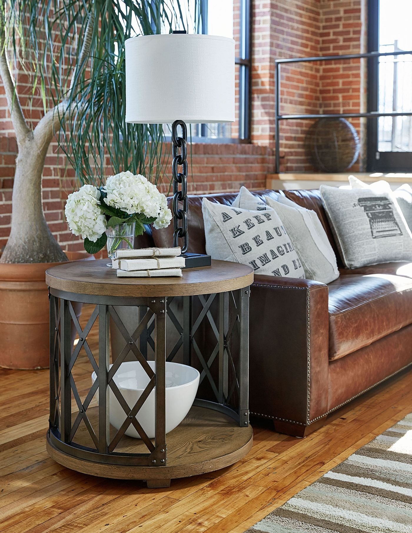 Metalworks Round End Table in 2019