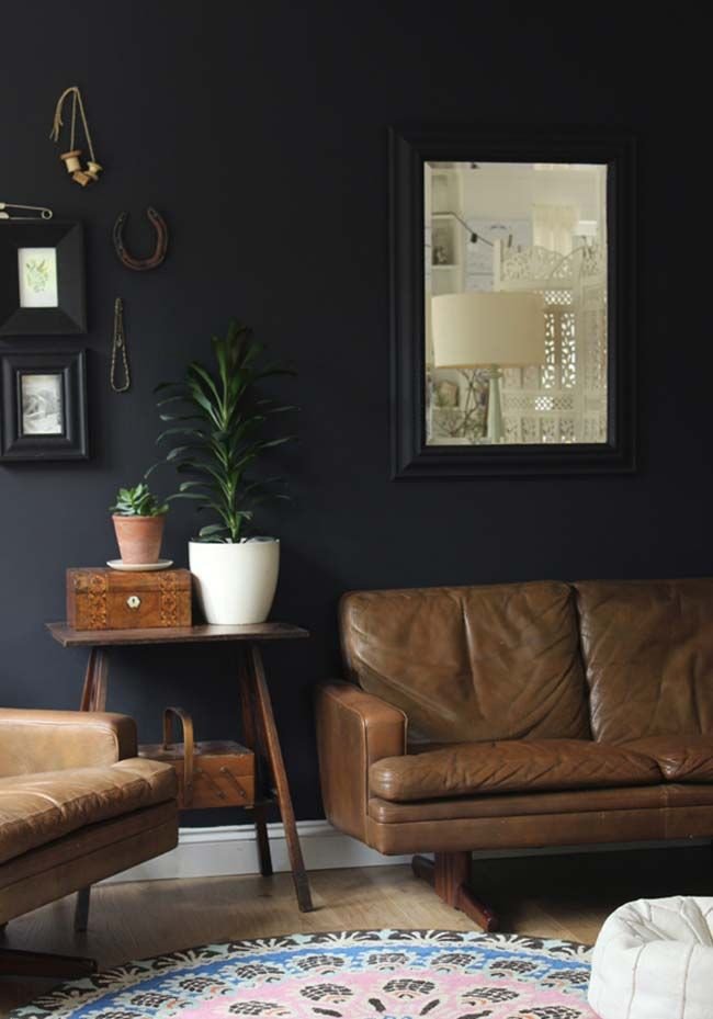 17 Best ideas about Black Living Rooms on Pinterest