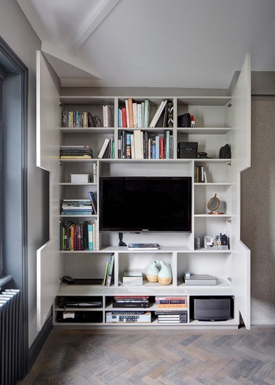 12 Clever Ideas for Living Room Shelving