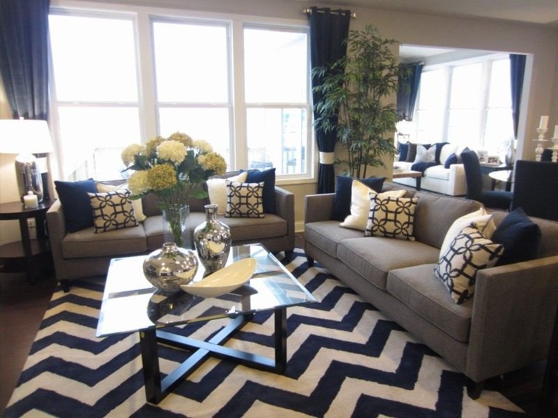 The 25 best Navy blue and grey living room ideas on