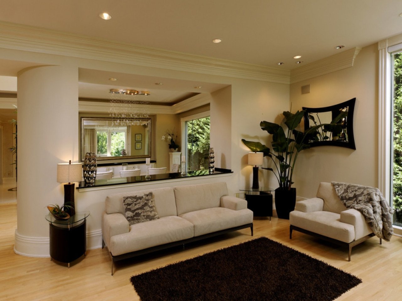 Cream colored carpet living room neutral colors with wood