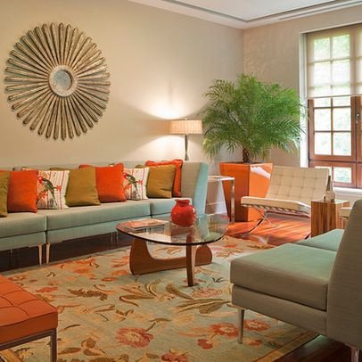 17 Best ideas about Orange Living Rooms on Pinterest