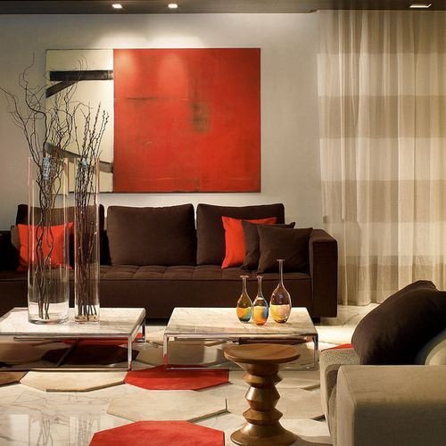 17 Best ideas about Orange Living Rooms on Pinterest