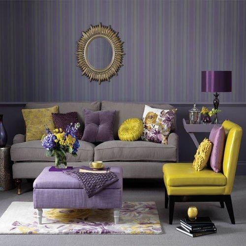 Home Quotes Theme Design Purple and Gold color bination