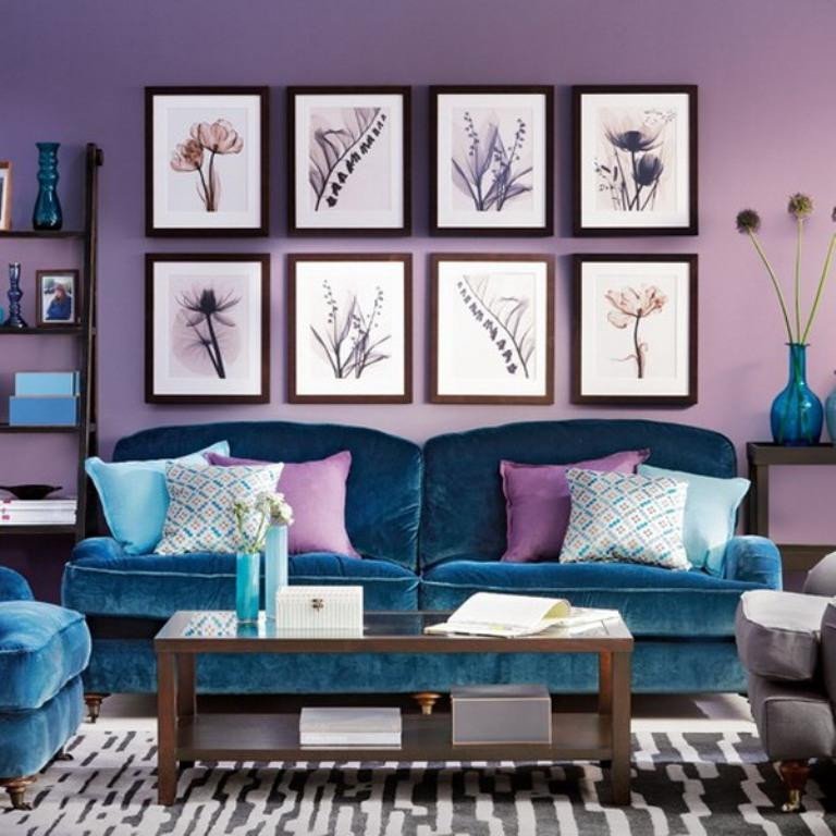 20 Dazzling Purple Living Room Designs Rilane