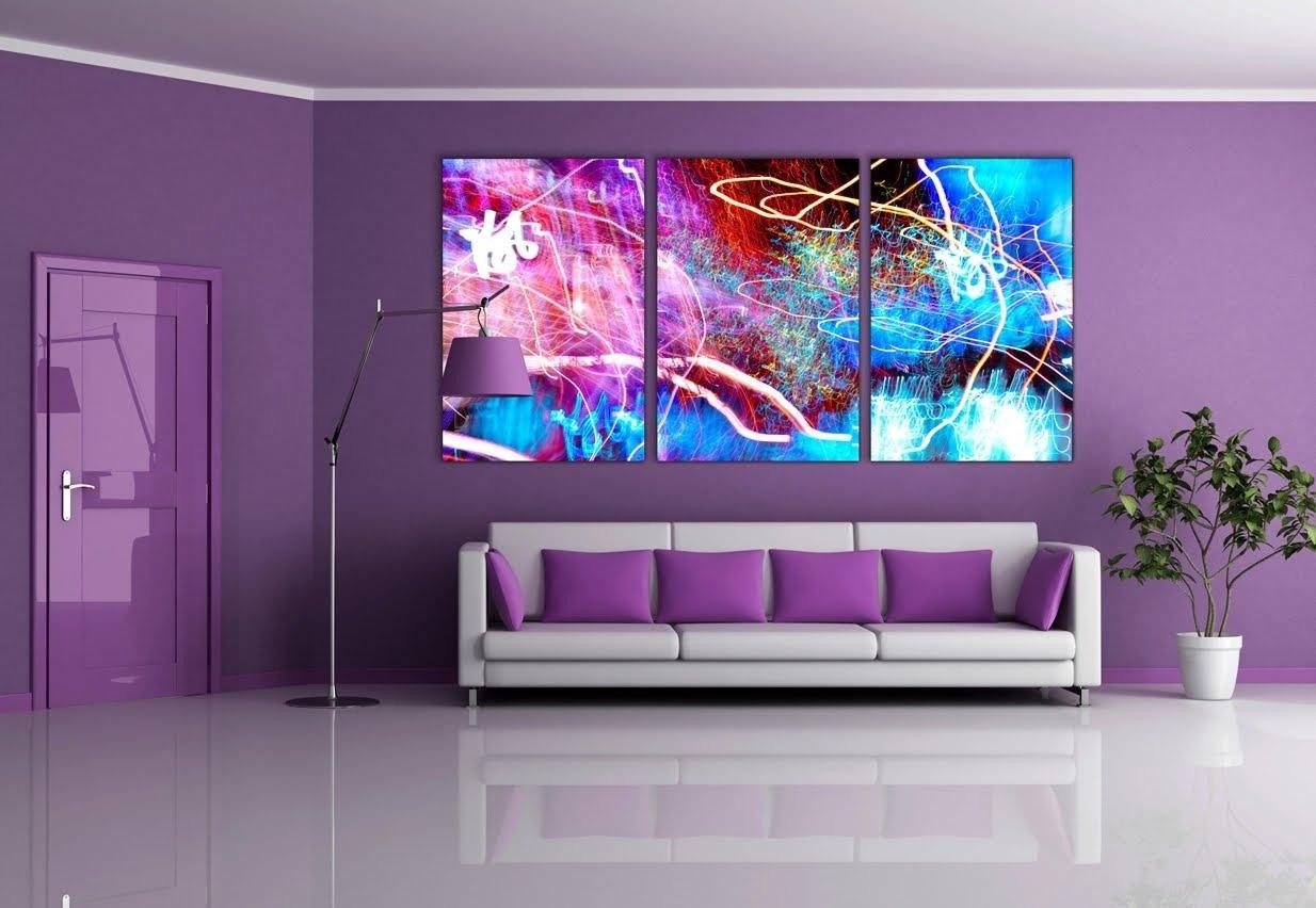 20 Best Collection of Purple Wall Art for Bedroom