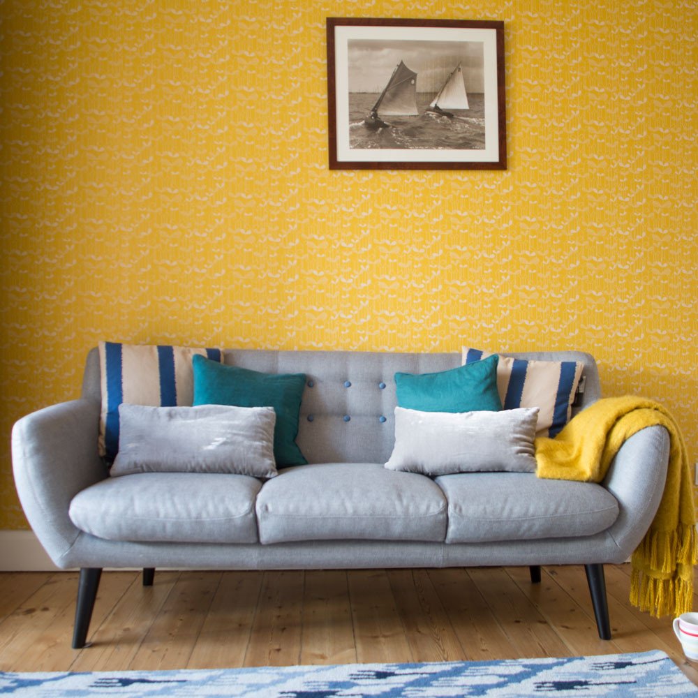 Living room wallpaper – Wallpaper for living room – Grey