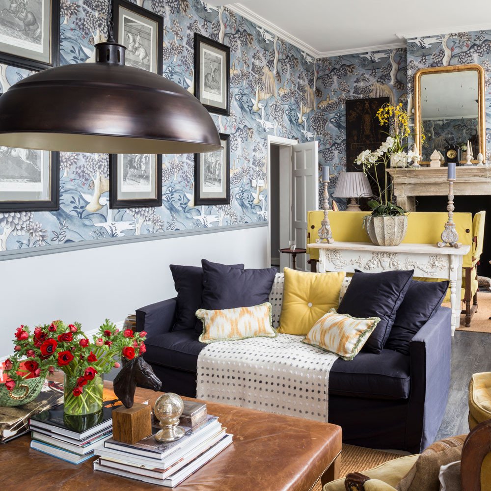 Living room wallpaper – Wallpaper for living room – Grey