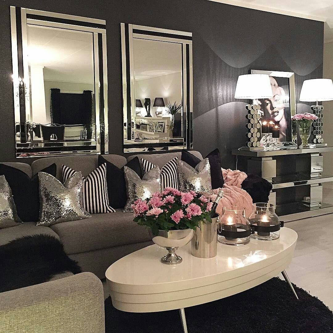 24 Lovely Black And Silver Home Decor