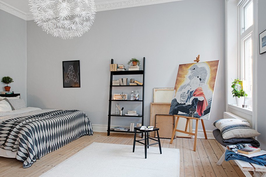 Black and White Home Decor Beautiful Swedish Apartment Boasts Exciting Mix Of Old and New