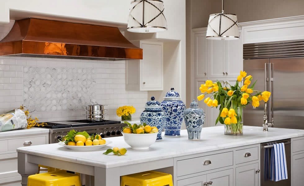 Blue and Yellow Kitchen Decor Fresh 25 Classic White Kitchens with Blue &amp; White Accessories the Glam Pad