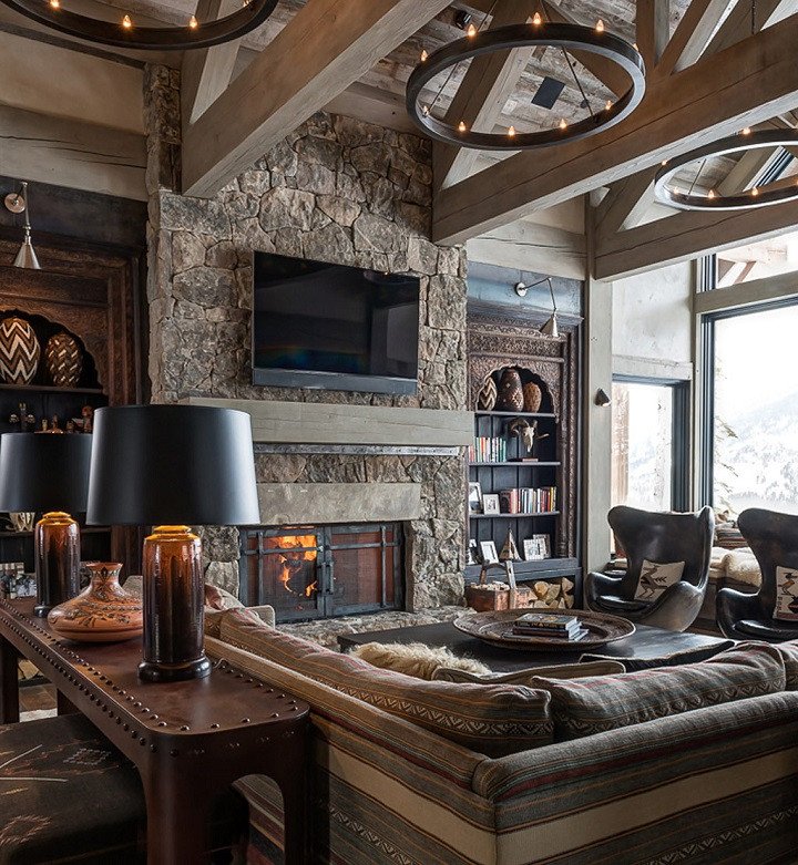 35 Luxury Comfortable Rustic Living Room