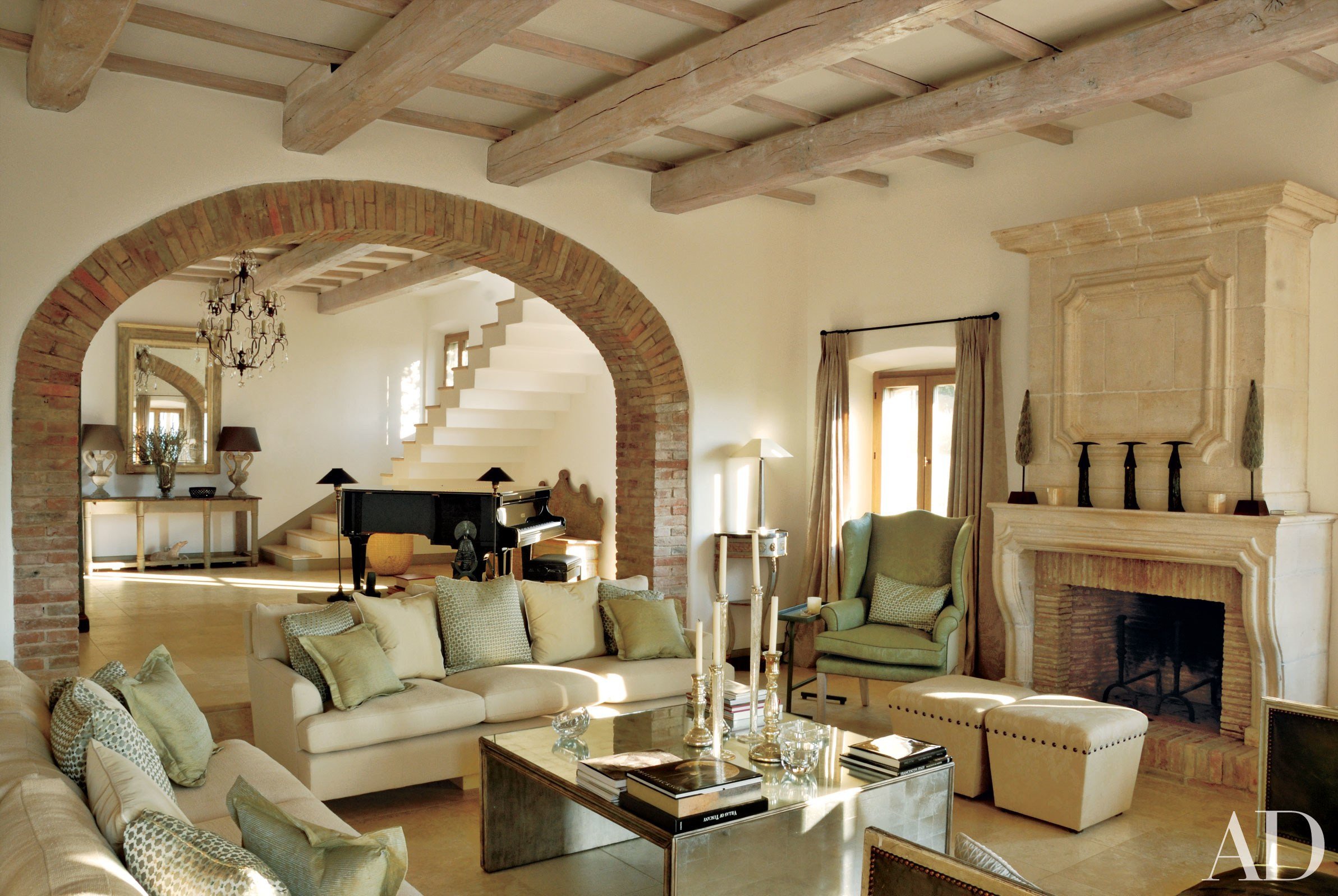 italian style living room