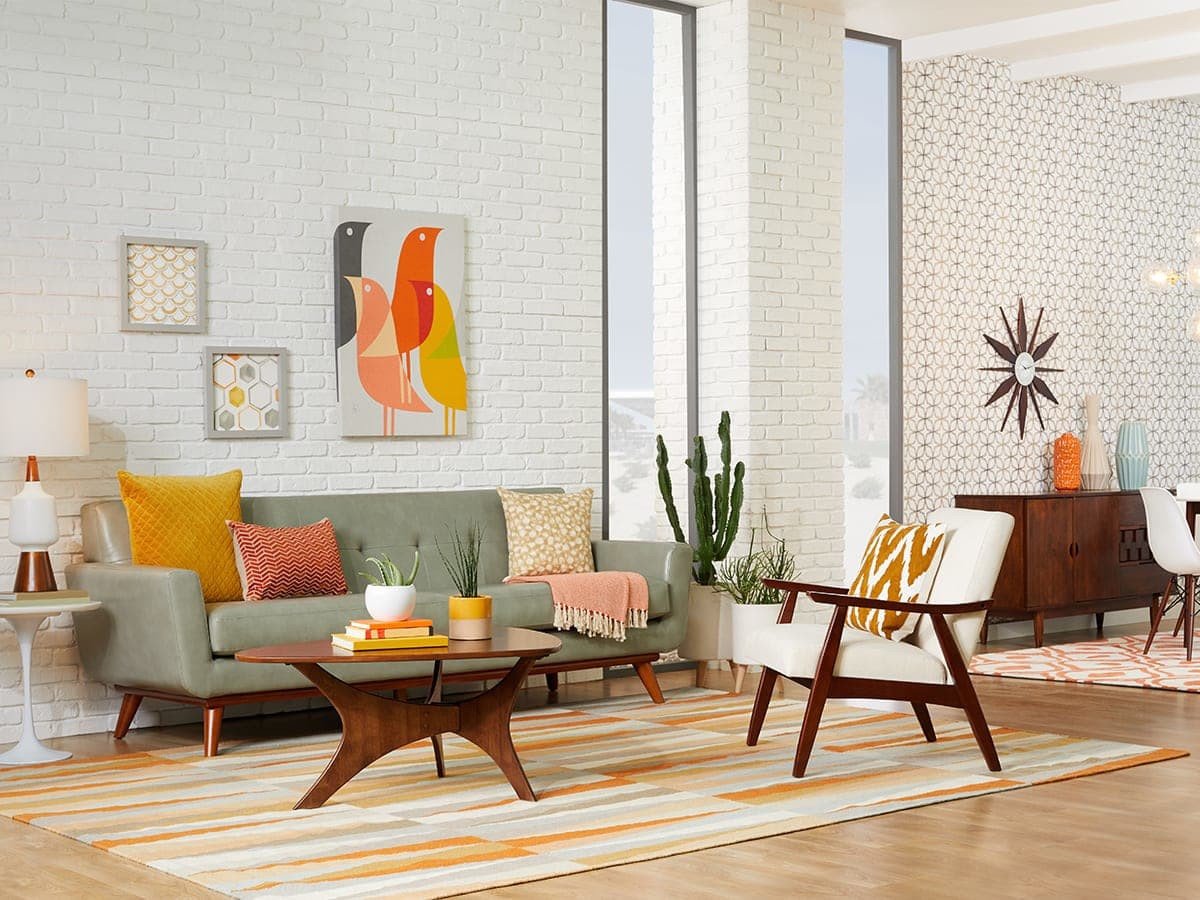 35 Beautiful Mid Century Modern Living Room Decorating Ideas | Findzhome