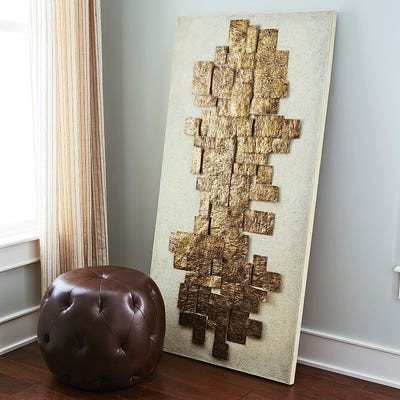Pier One Imports Wall Decor Luxury Sculpted Metal On Canvas Wall Decor