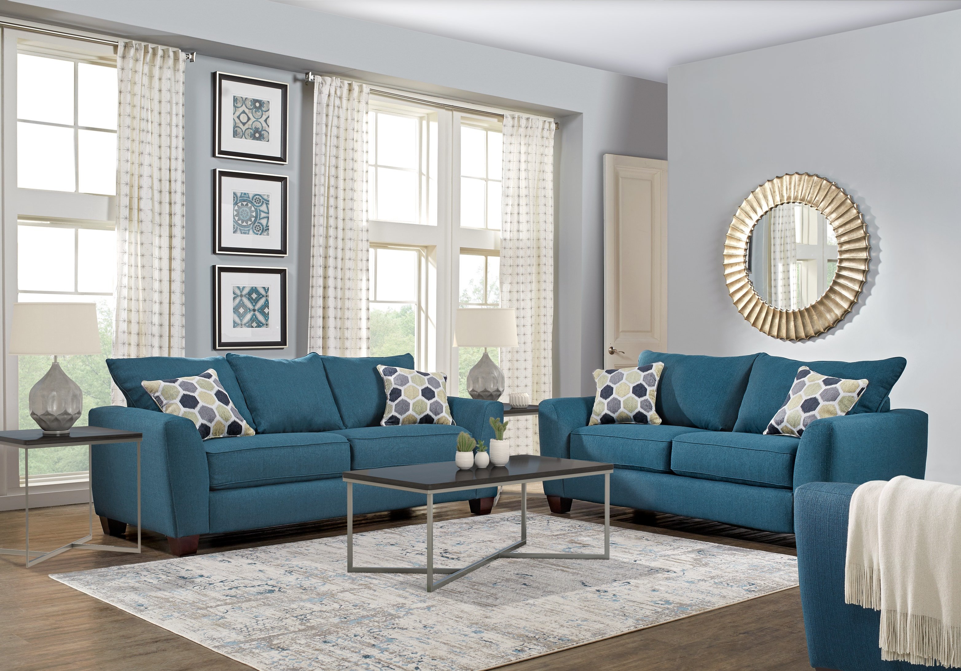 Small Blue Living Room Ideas Beautiful Bonita Springs Blue 2 Pc Sleeper Living Room Living Room Sets Blue