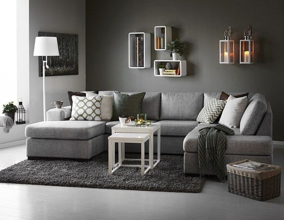 gray small living room