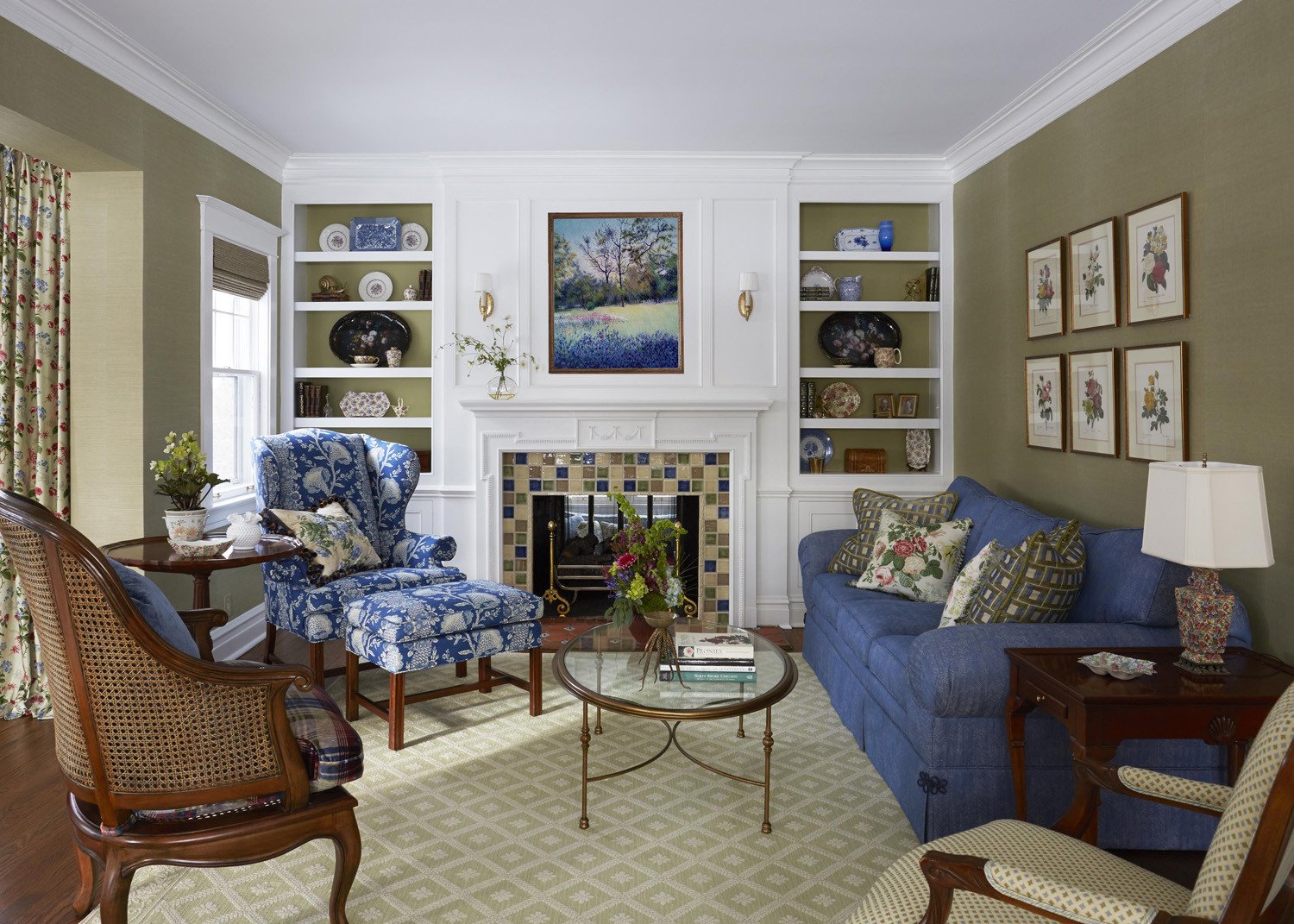 Traditional Chic Living Room Fresh Elegant Design by Tina Dann Fenwick Interiors Classic and Timeless Interior Design for Chicago