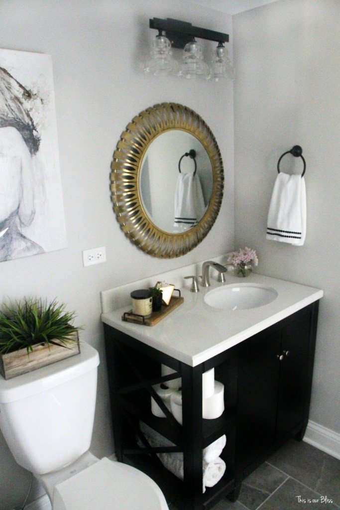 White and Gold Bathroom Decor Awesome How to Create A Neutral Glam Bathroom