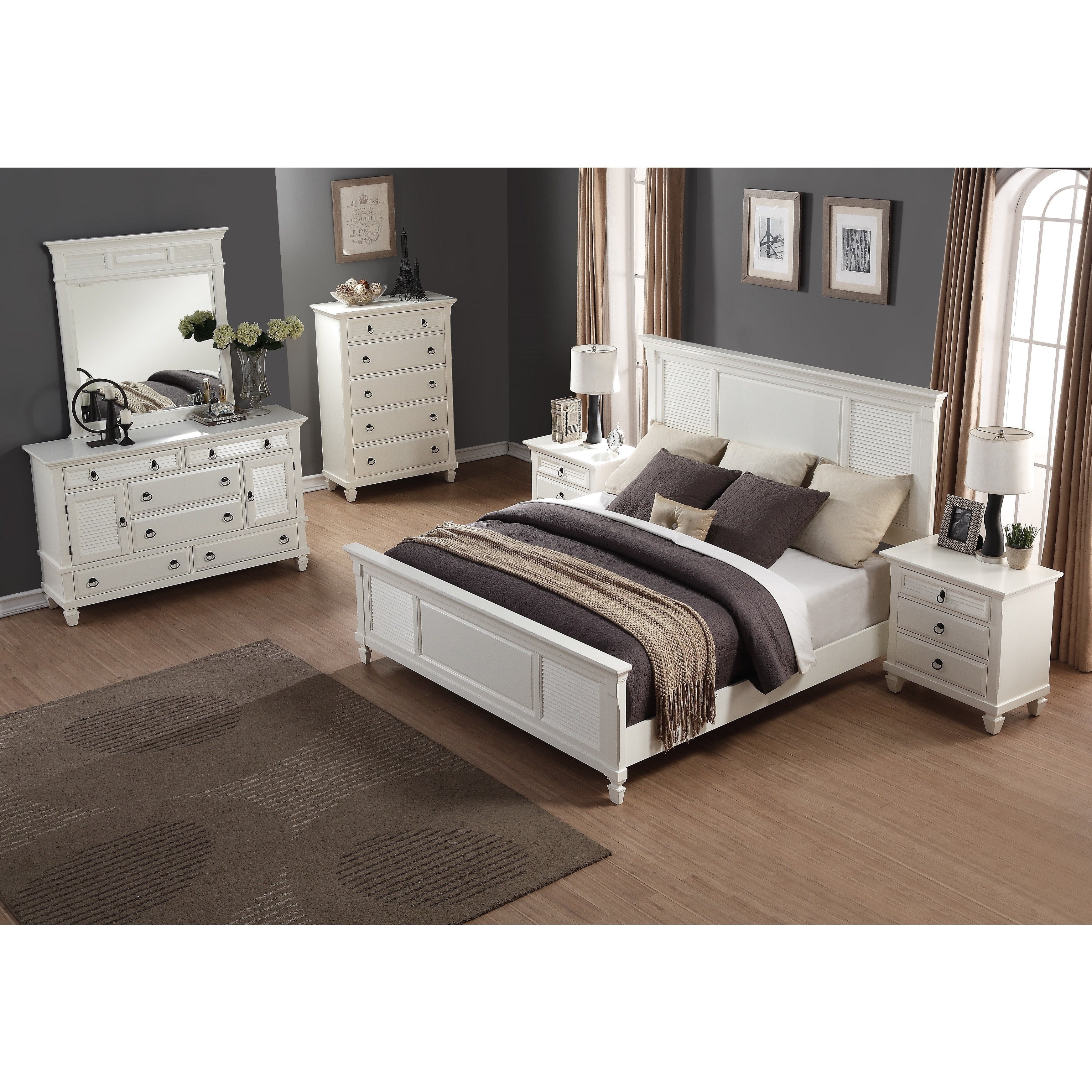 6 Piece Queen Bedroom Set Luxury Regitina White 6 Piece Queen Size Bedroom Furniture Set