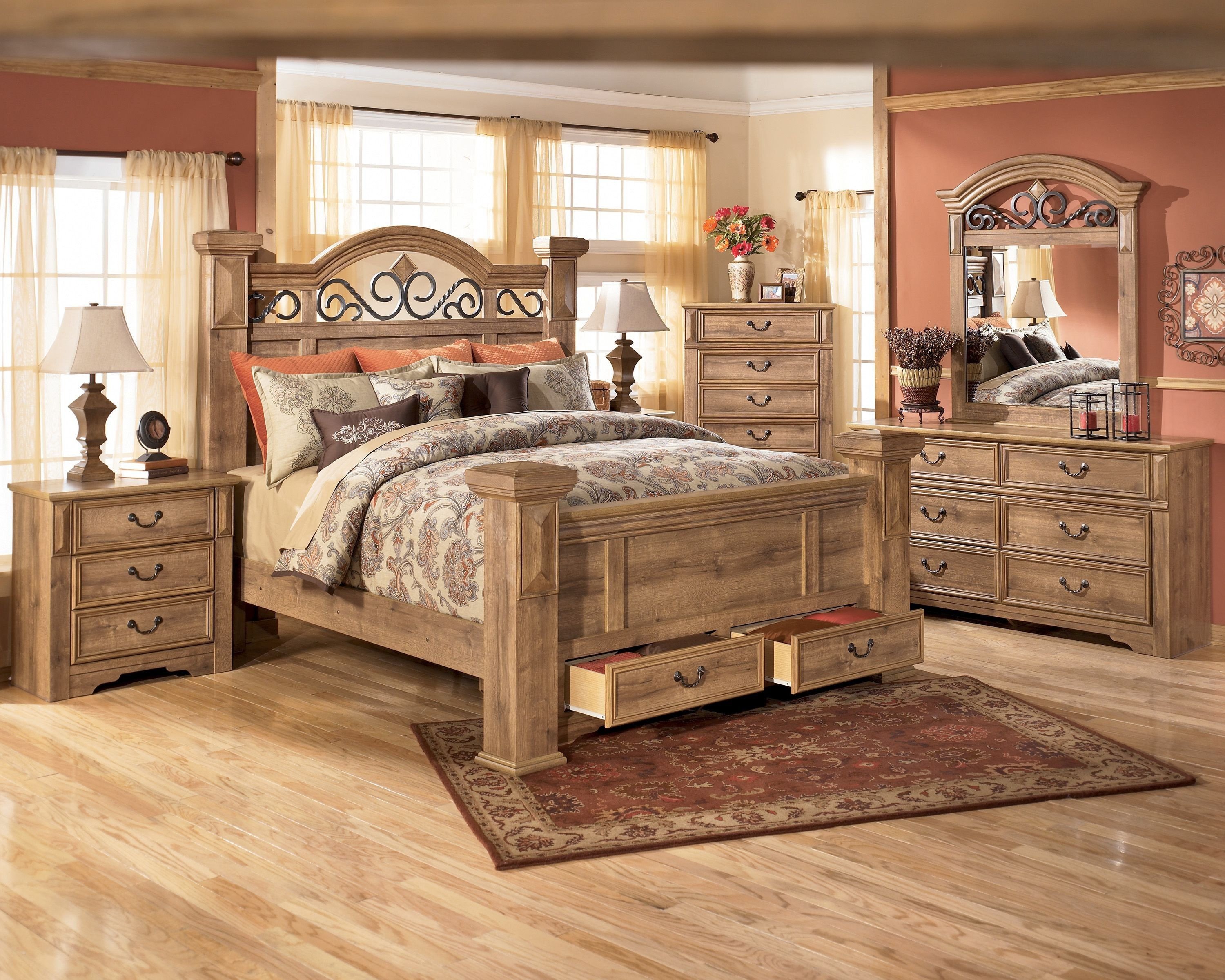 living spaces rustic bedroom furniture