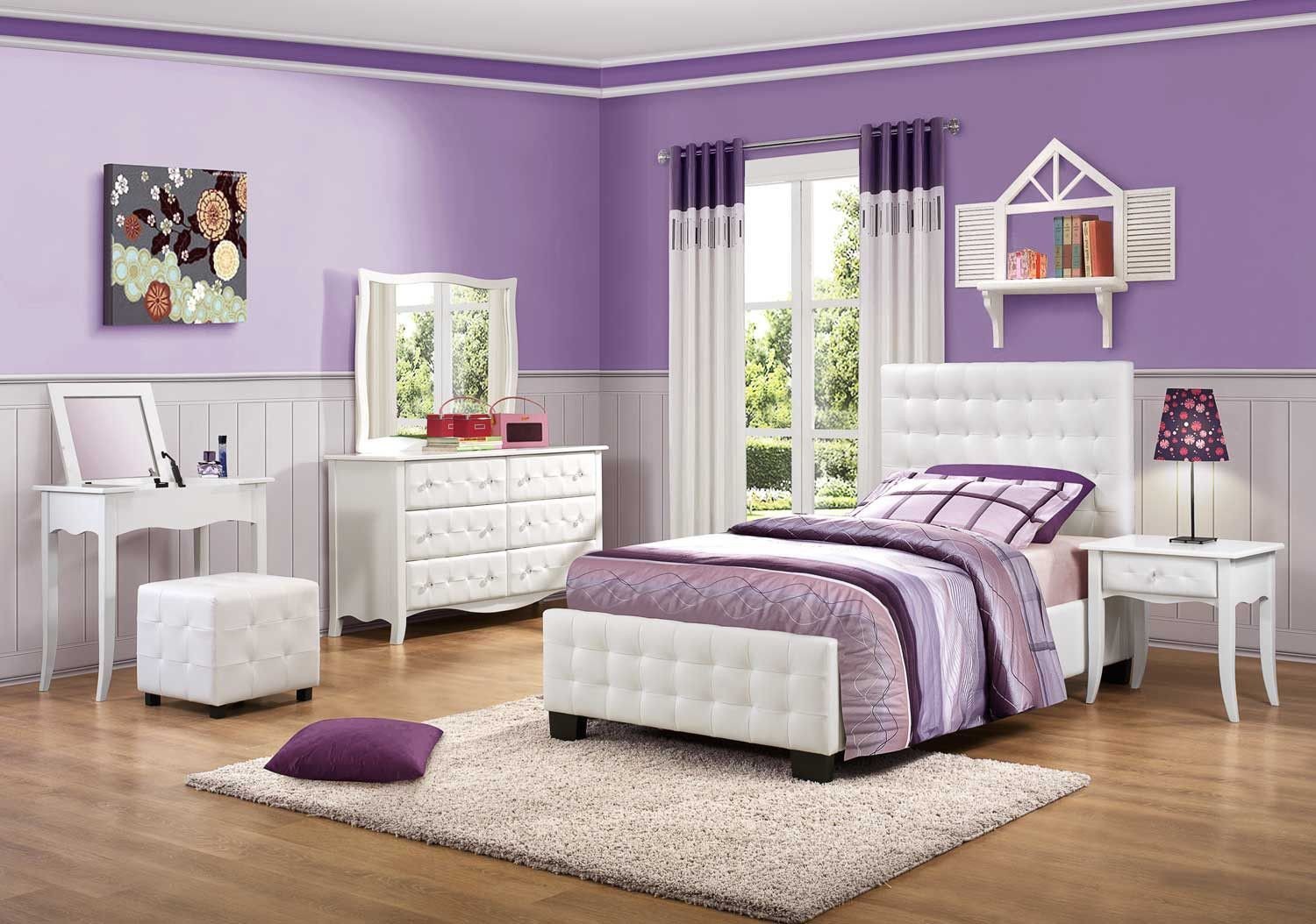 Bedroom Set for Girl Elegant Sparkle Bedroom
