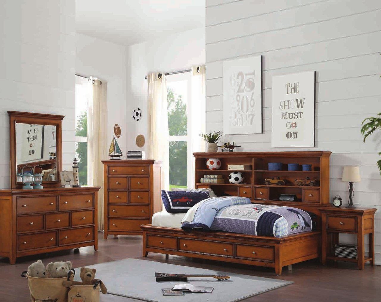 Bernhardt Bedroom Furniture Discontinued Elegant Acme Lacey 4pc Storage Bedroom Set In Cherry Oak