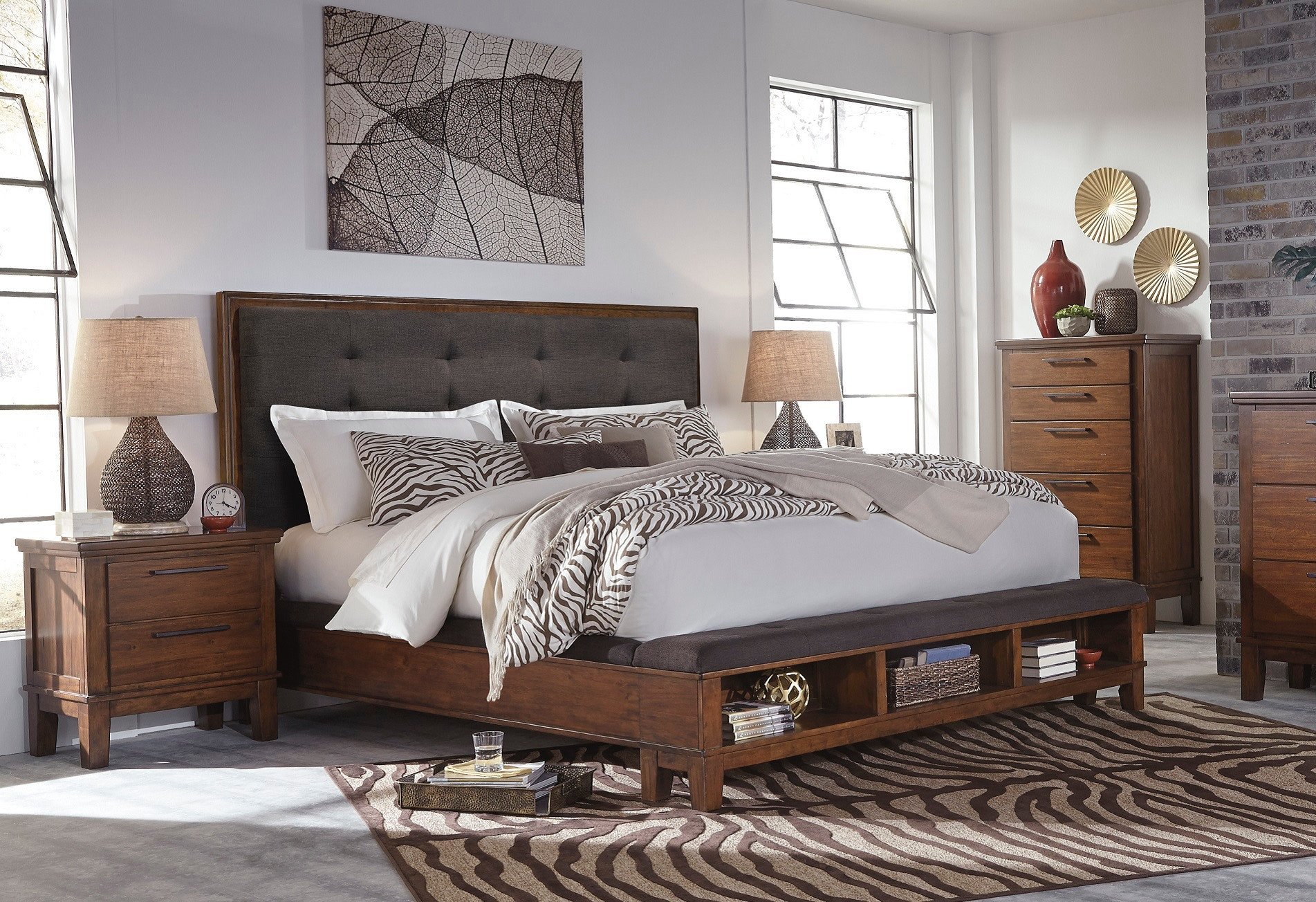 bernhardt pecan bedroom furniture