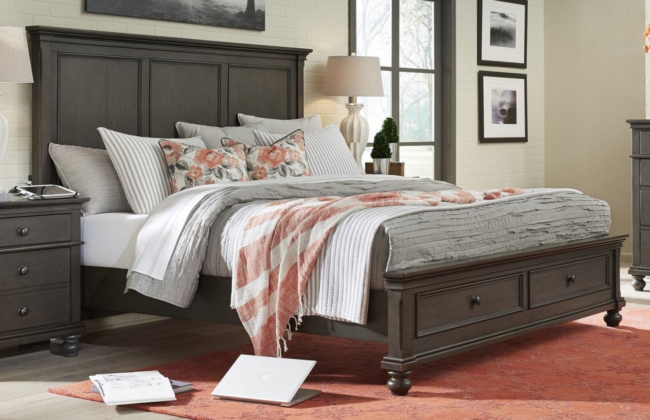 Bernhardt Bedroom Furniture Discontinued Unique aspenhome Oxford King Panel Storage Bed In Peppercorn Special