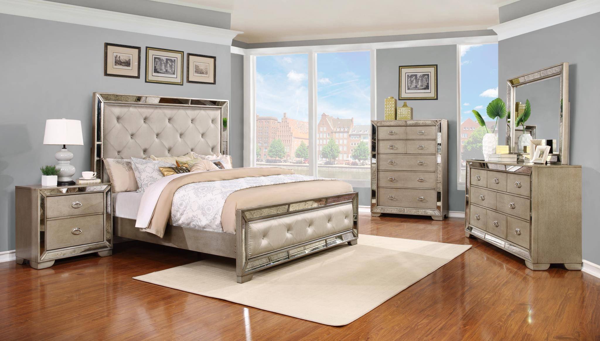 cheap bedroom furniture set with mattress