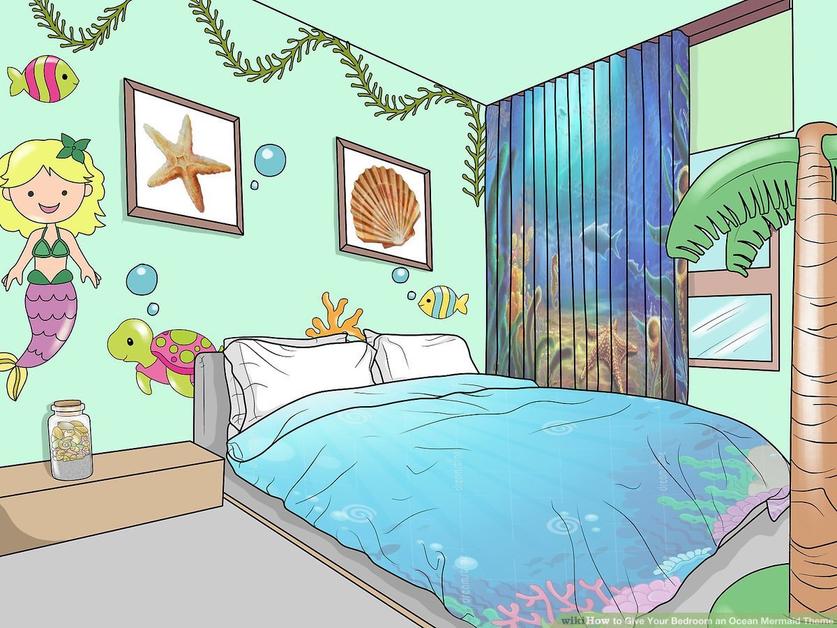 Little Mermaid Bedroom Decor Awesome How to Give Your Bedroom An Ocean Mermaid theme 12 Steps