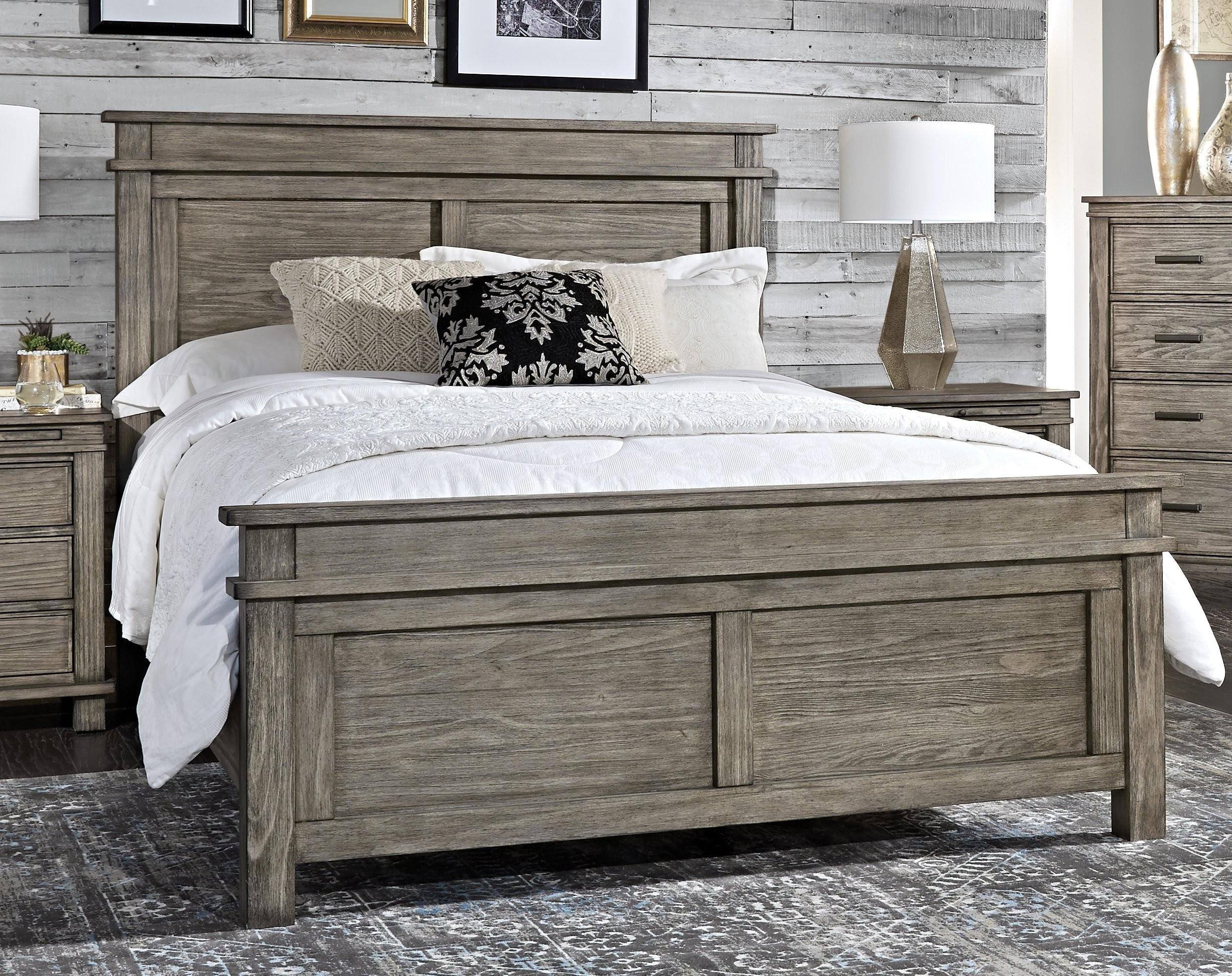 Rustic Pine Bedroom Furniture Lovely Rustic Cal King Panel Bedrom Set 4ps Greystone Glpgr5230 A