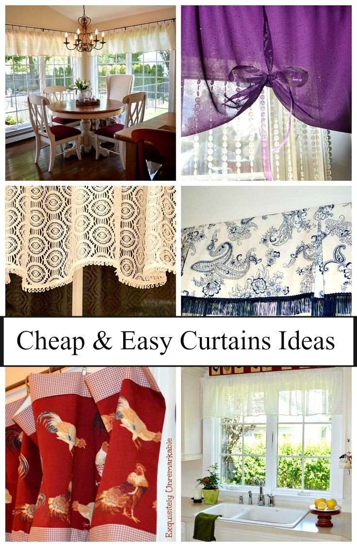 Short Curtains for Bedroom Inspirational Cheap and Easy Curtain Ideas
