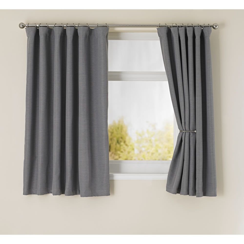 Short Curtains for Bedroom Windows Best Of Wilko Blackout Curtains Grey 167x137cm Wilkinsons £30 In