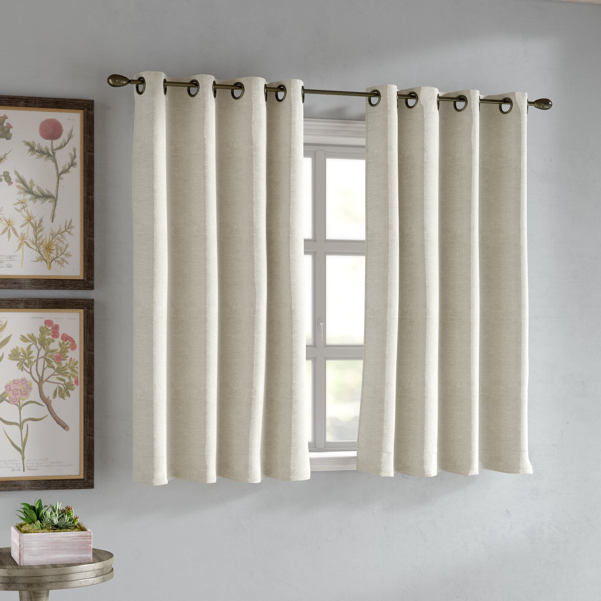 Short Curtains for Bedroom Windows Inspirational Gleason Short solid Room Darkening Grommet Single Curtain Panel
