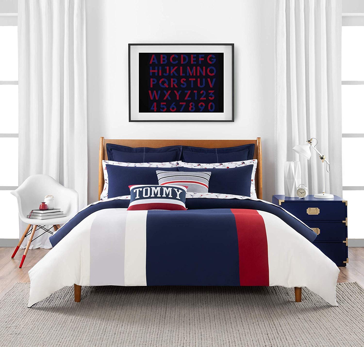 Twin Bedroom Set for Sale Fresh Amazon tommy Hilfiger Clash Of 85 Stripe Bedding