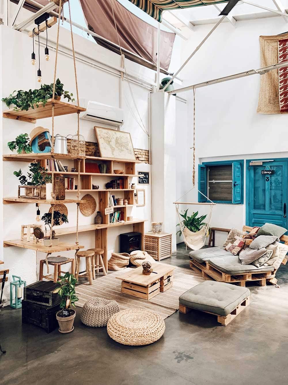 Boho Japanese Living Room Aesthetic