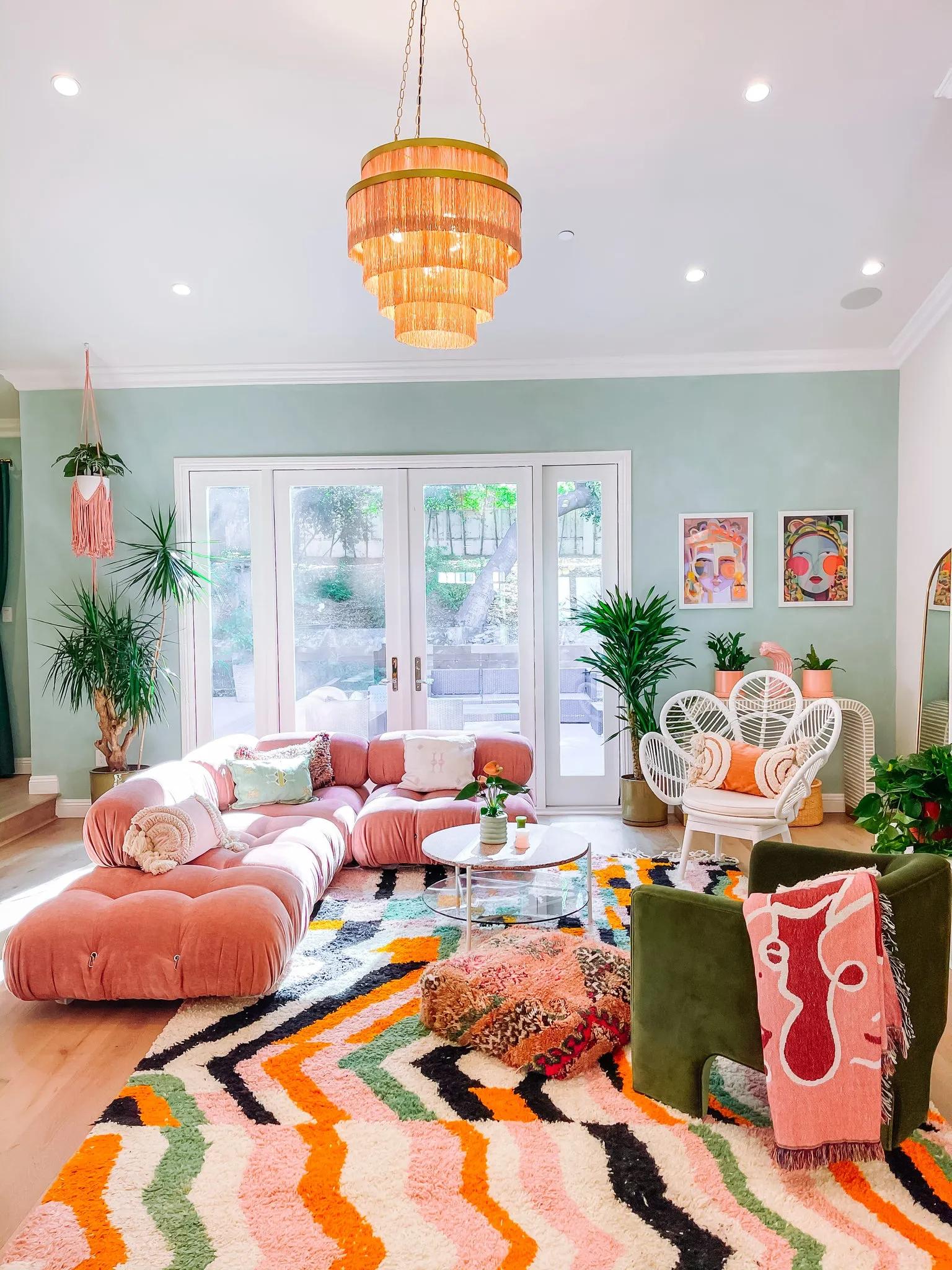 Boho Japanese Living Room Color